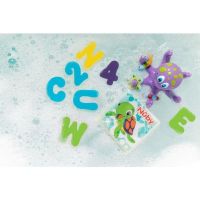 set de letras y numeros de bano de espuma nuby 36 piezas multicolor