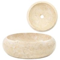 lavabo de marmol crema 40x12 cm vidaxl
