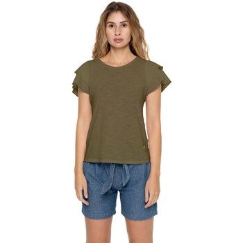 Leone 1947 Tops y Camisetas Woman T-Shirt Short Sleeves Urban Safari para mujer
