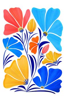 Cuadro flores amiga de las flores impresión sobre lienzo 60x90cm