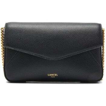 Lancel Bolso Enveloppe Bolso de mano Cuero Negro para mujer