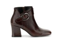 botines de piel naplak con hebilla bordeaux 35