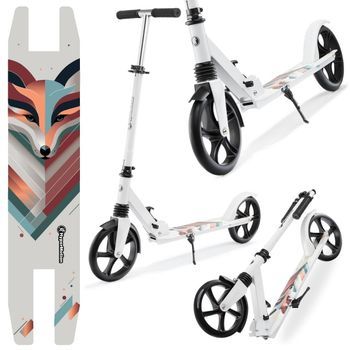 Patinete Plegable Hypermotion City Swift Winter Fox Con Suspensión Y Ruedas 200 Mm