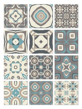 Azulejos Adhesivos 24 Baldosas de 20x20cm Modelo Hidráulico Azul