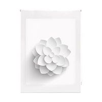 estor enrollable translucido con estampado - estor enrollable tamano 130x180 - estor translucido modelo flower  blindecor