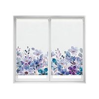pack x 2 estores enrollables translucidos easyfix sin herramientas - estores tamano 80x150 - estor modelo violet garden - estor sin taladrar  blindecor