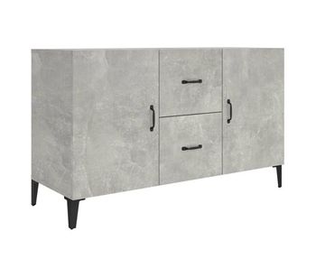 Aparador - mueble de almacenamiento de madera de ingeniería gris hormigón 100x36x60 cm es3270
