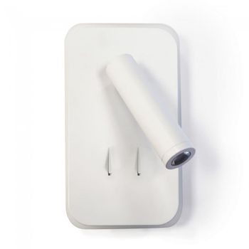 Aplique con lector led irena (11w+3w)