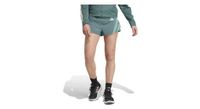 pantalon corto adidas performance adizero archive gel 3in verde  mujer