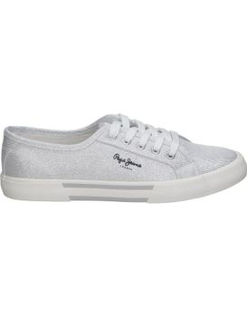 Zapatillas Para Mujer Pepe Jeans Brady Party Pls31439-934 Color Plata 39