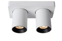 foco de techo de aluminio 2xgu10 mr16 blanco
