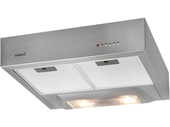 Campana convencional - Cata 02001301 S-BOX X/A, 60 cm, 340 m3/h. 3 niveles de exrtacción, Inox