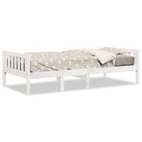 cama para ninos sin colchon madera maciza pino blanca 90x190 cm vidaxl