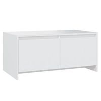 mesa de centro 90x50x415 cm madera - blanco