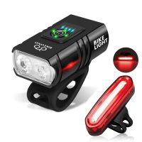 conjunto de luces para bicicleta de 1000lm con luz delantera brillante y luz trasera inteligente faro de bicicleta de m