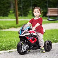moto electrica bmw hp4 para ninos 18 meses 6v con musica rojo homcom