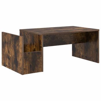 Mesa De Café - Mesa De Centro - Mesa Baja Roble Ahumado 90 X 45 X 35 Cm Madera De Ingeniería