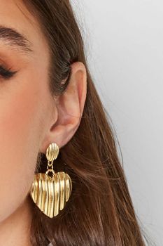 Pendientes De Corazones Textura