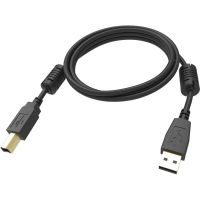 cable usb vision tc 2musbbl 1 2 m usb a a usb b usb 20 negro