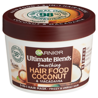 garnier ultimate blends soothing hair food coconut  macadamia 3-in-1 mask