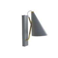 lampara aplique metal 12x25x29 e27 gris claro