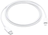 reacondicionado seminuevo muy bueno apple cable de usb-c a lightning iphone ipad o ipod thunderbolt 3 usb-c 1 metros blanco