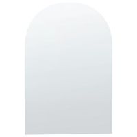 espejo de pared de vidrio plateado 50 x 75 cm sin marco forma arqueada annecy