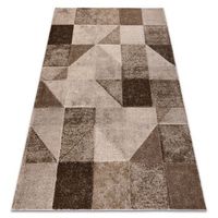 alfombra arcana 0822  beige  marron geometrica moderna 180x270 cm