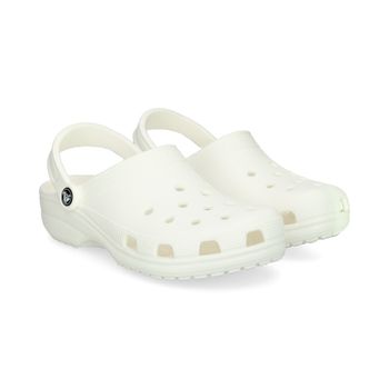 Crocs Zuecos Mujer - Blanco Talla 7