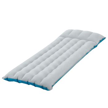 Colchoneta Hinchable Individual INTEX Camping Mats, 67x184x17 Cm, Gris y Azul