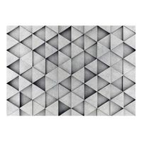 papel pintado 3d - grey triangles 150x105 cm