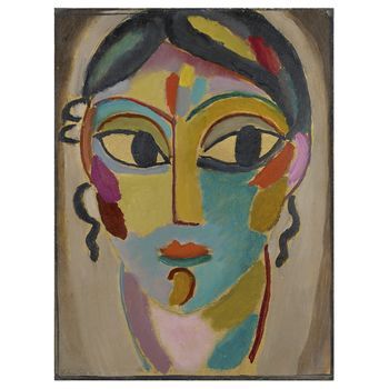 Legendarte - Cuadro Lienzo, Impresión Digital - Mystical Head - Alexej Von Jawlensky - Decoración Pared Cm. 60x80