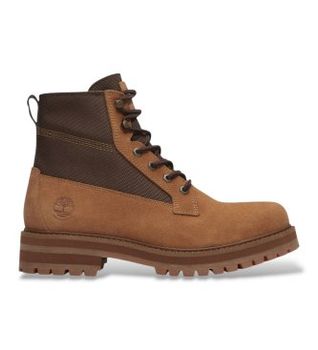 Timberland para hombre. TB0A2H58ES41 Botas de piel Britton Drive marrón (42), Plano, Cordones, Casual