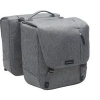 new looxs alforjas nova racktime 32l impermeables poliester gris con reflectantes 35x35x15 cm