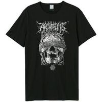 amplified clothing camiseta skull death metal para hombre