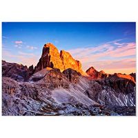 panorama dibond de aluminio montana croda dei toni 100 x 70 cm  impreso en aluminio dibond blanco de alta calidad  cuadros paisajes cuadros