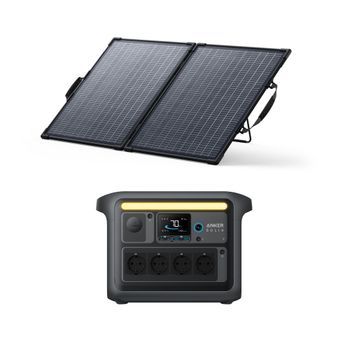 Kit Estación De Energía Anker Solix C1000x + Panel Solar Bifacial 100 W