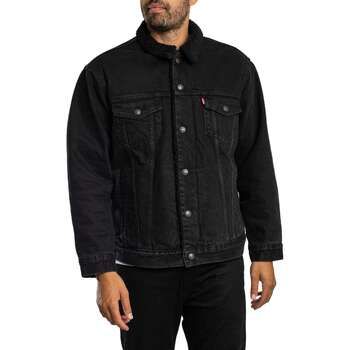 Levis Cazadora vaquera Chaqueta Sherpa de corte relajado para hombre