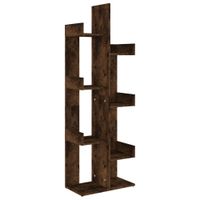estanteria madera marron 48x255x140 cm