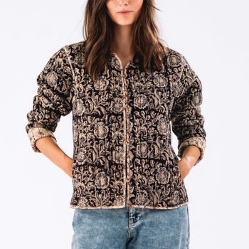 Lollys Laundry Betty Floral Quilted Cotton Jacket - M