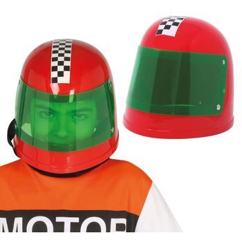 Cascos De Disfraz Para Niños Y Niñas Con Visera Y Detalles Realistas - Rojo