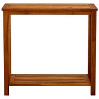 mesa consola de jardin  mesa de exterior madera maciza de acacia 80x35x75 cm