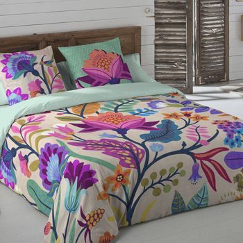 Funda Nórdica Marena Beig 100% Algodón Cama 180