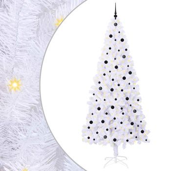 Árbol De Navidad | Decoraciones De Navidad Artificial Con 300 Led 240 Cm Pvc Y Acero