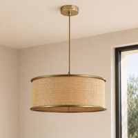 lampara colgante de fibra natural d47 cm