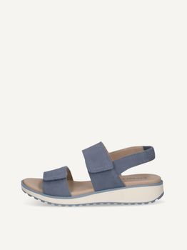 CAPRICE Sandal, blue, made of Leather without heel, Size 41