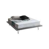 cama doble gris 215x180h32 cm