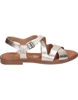 sandalias planas para mujer lrk 5572 color champagne 36