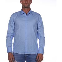 sl56 camisa manga larga colletto cotone para hombre