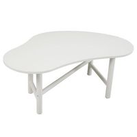 mesa de centro con decoracion de melamina color crudo spencer - oviala